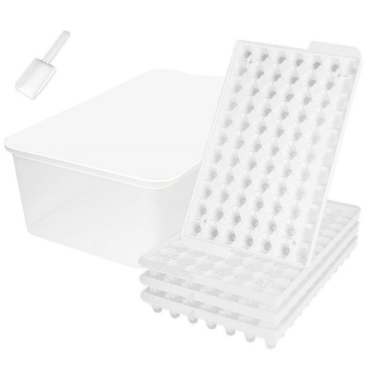  308 Pcs  Silicone Tiny Crushed Ice Cubes Molds for Chilling Drinks with Ice Bin Scoop