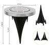 8 LED Solar Garden Lights, Outdoors Solar Disk Lights, Waterproof In-Ground Lights by Haitral