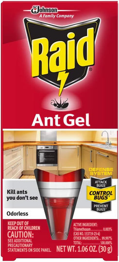 Raid Ant Gel, Continues Killing for up to 1 Month 