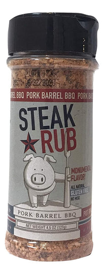 Grilling Gifts for Men - Pork Barrel BBQ Rubs and Spices Set - BBQ Gift Pack - Grill Holiday Spice Bundle: Pork Rub, Steak Seasoning and BBQ Rub, and Chicken Seasoning and BBQ Rub