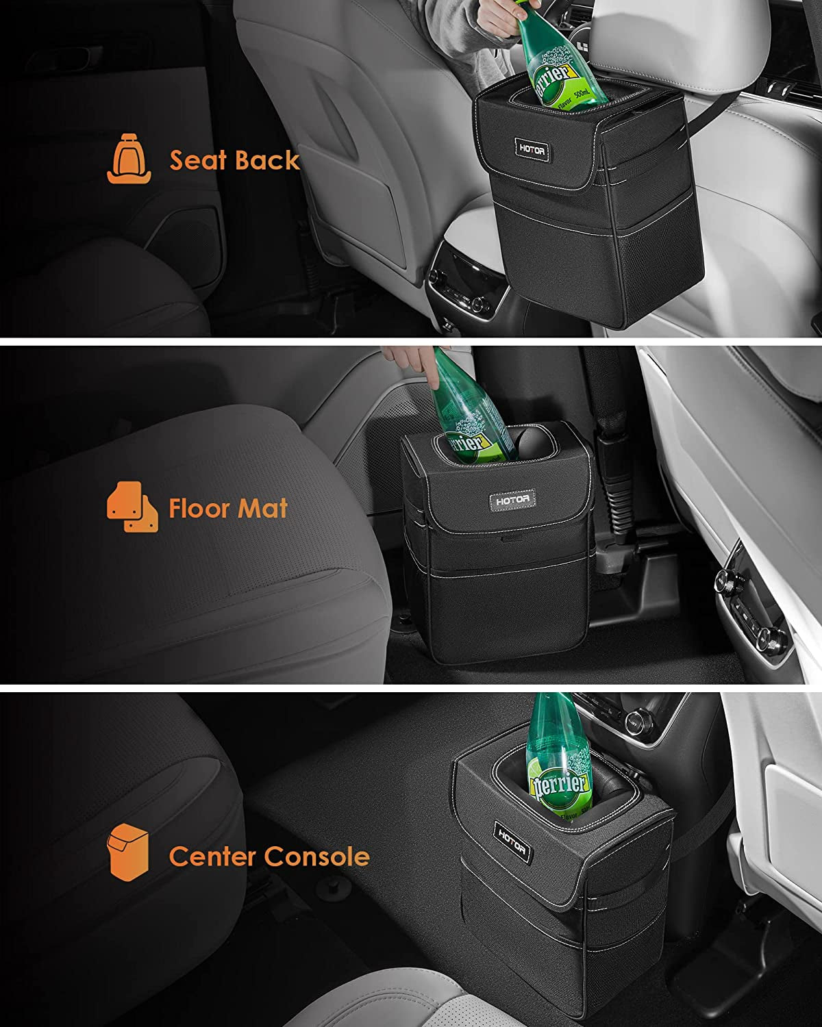  Leak-Proof Car Organizer and Storage Bag for The Back/Front/Console 