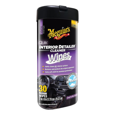 Meguiar's Quik Interior Detailer Cleaner Wipes,  30 Wipes