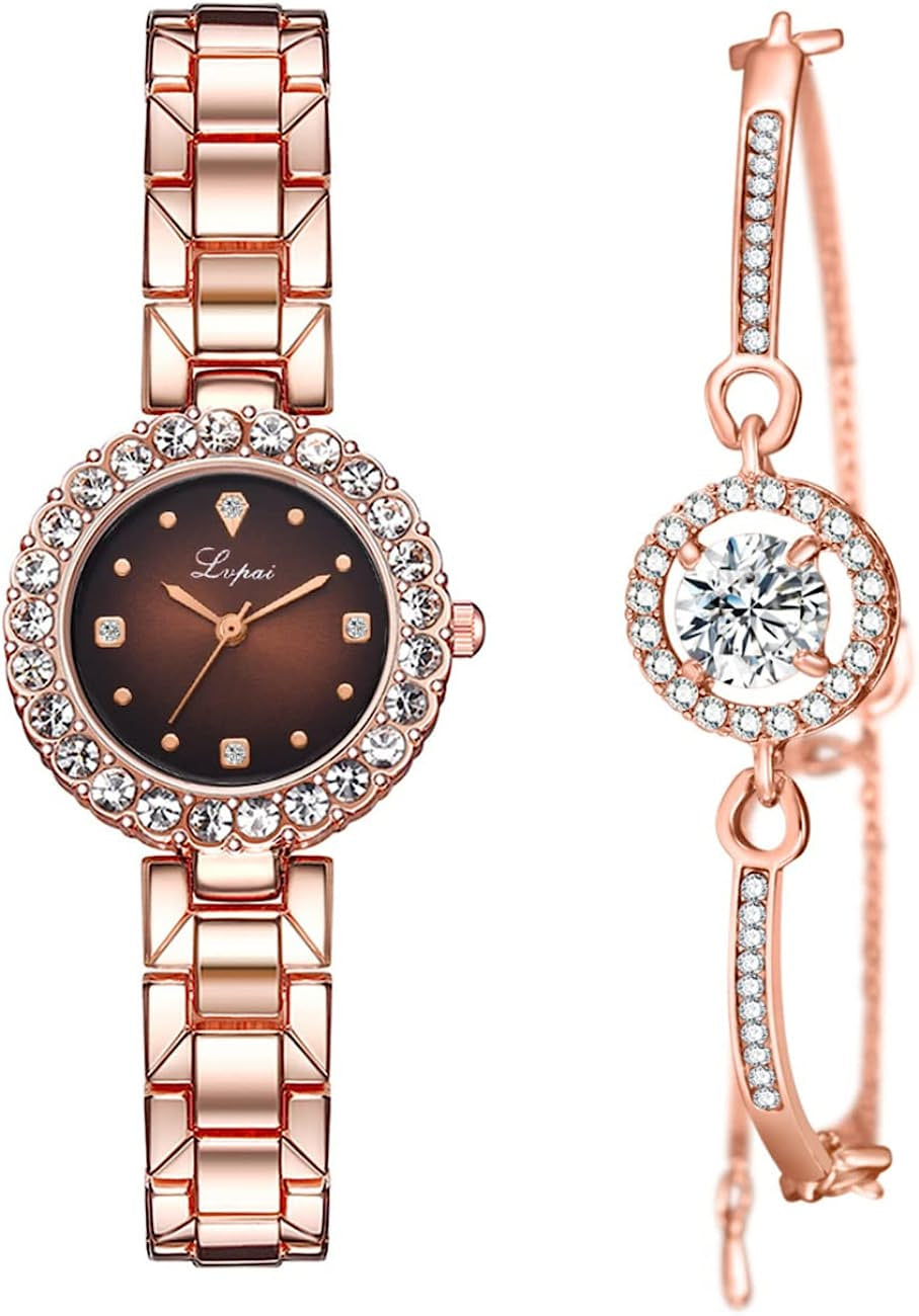  Ladies Watch with Crystal Bracelet