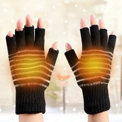 USB 5V Winter Warm Heated Gloves
