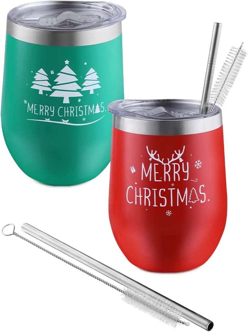  12oz Insulated Wine Tumbler with Lid