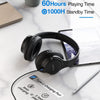 Over Ear Bluetooth Headphones - 60hrs Wireless Bluetooth with Microphone, HiFi Stereo with Deep Bass, Foldable & Lightweight