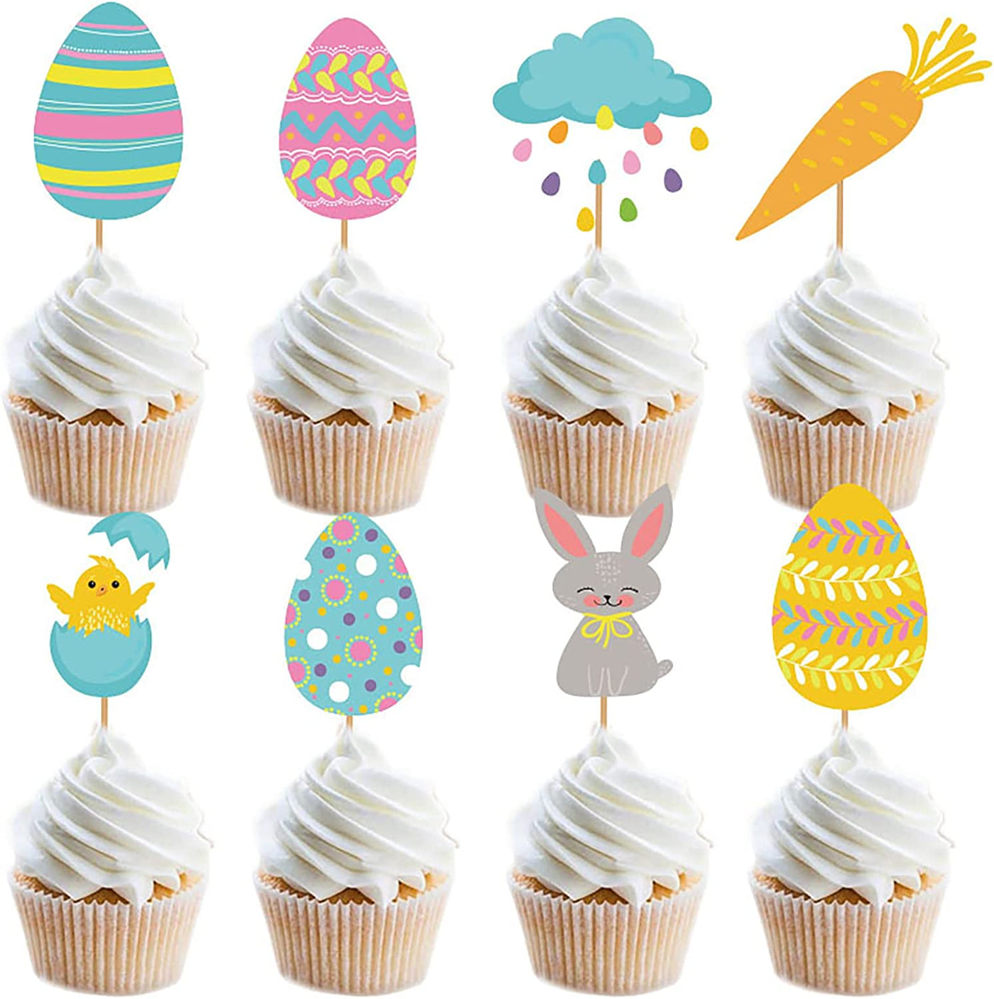 32pcs Easter Cupcake Decorations