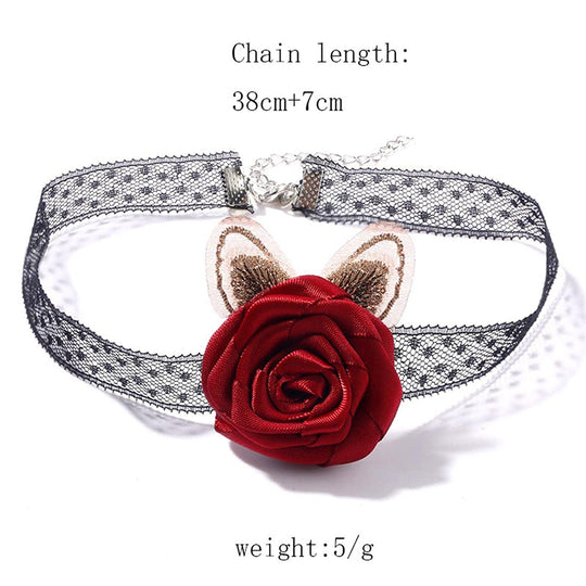  Rose Choker  for Women 