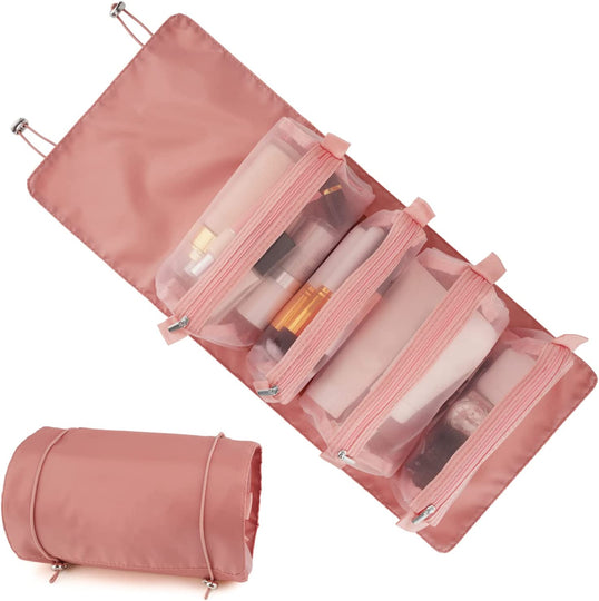 4-in-1 Removable Portable Toiletry Travel Hanging Makeup Bags