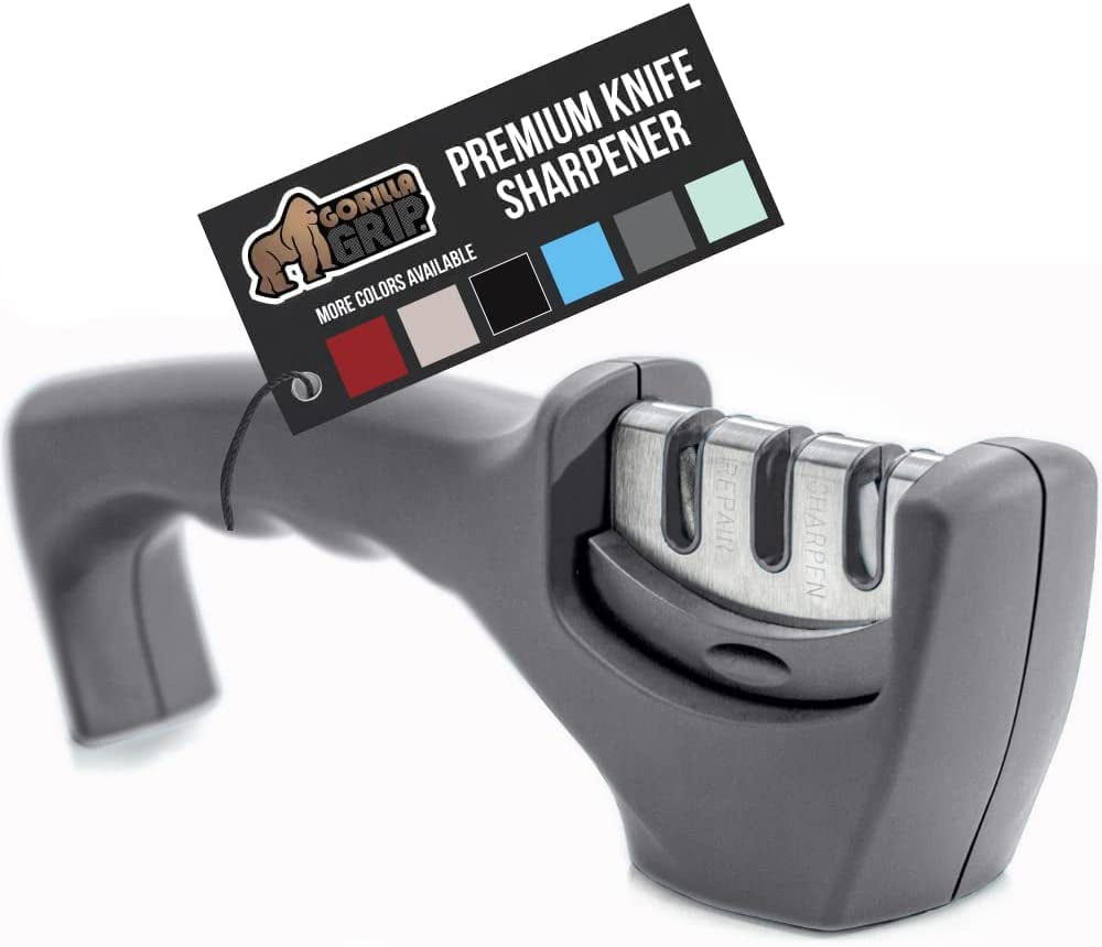 Gorilla Grip Easy to Use Knife Sharpener