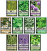 10 Herb Kit Non-GMO Growing into Thyme, Lavender, Chamomile, Dill, Chives, Cilantro, Rosemary, Basil, Parsley, Sage 