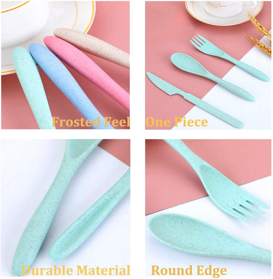 4 Sets Portable Cutlery 