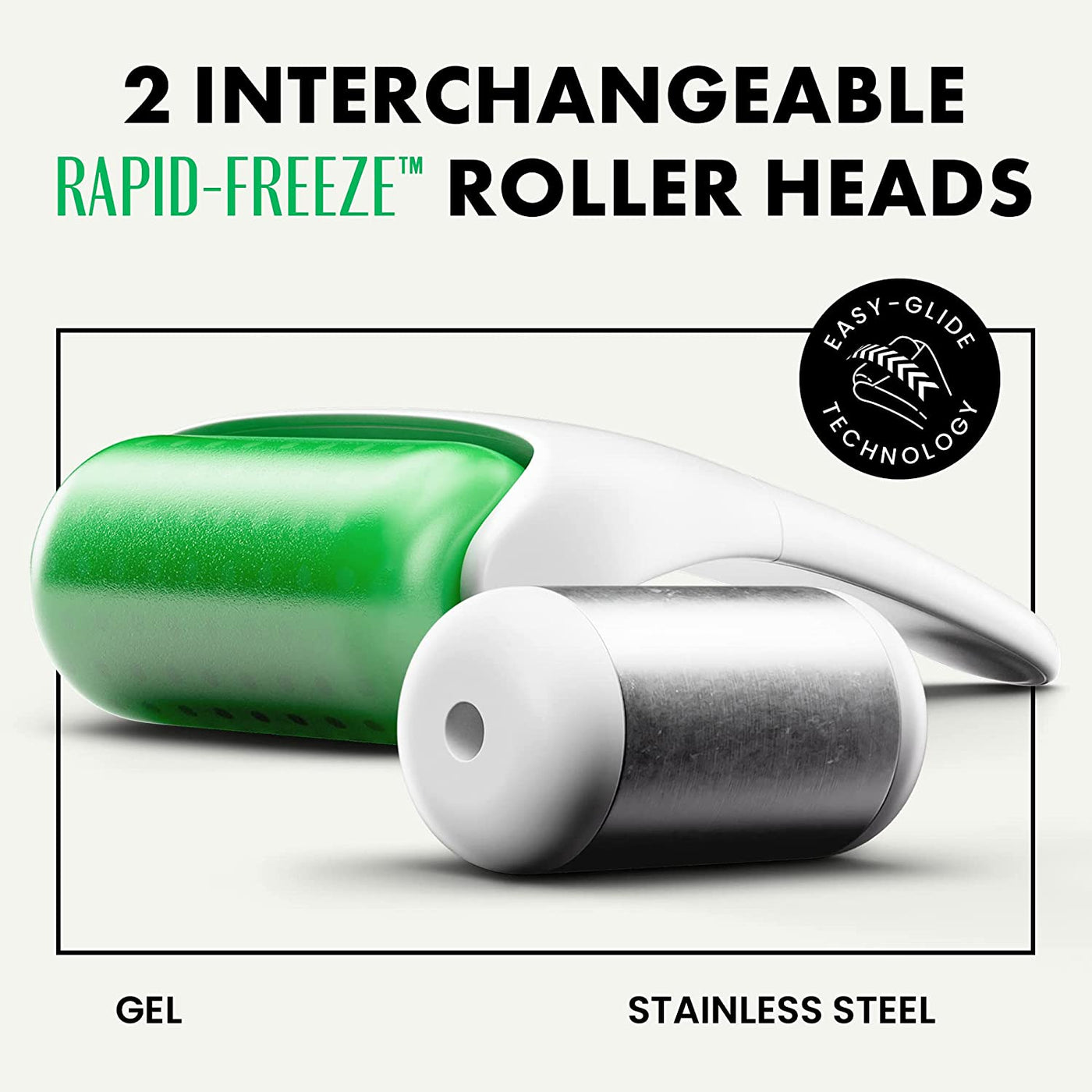 Ice Roller for Face and Body Massage with 2 Heads