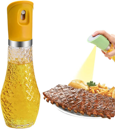  Olive Oil Sprayer Mister for Cooking Oil Spray bottle for Air Fryer Cooking Spritzer Glass Bottle Kitchen Gadgets for BBQ,Salad,Baking,Grill 260ml (Green)