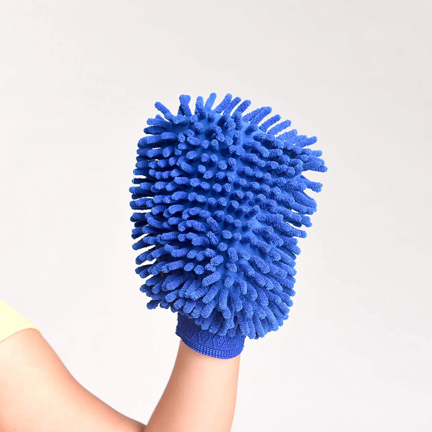 2 Pack. Premium car wash Microfiber Chenille mitt. Super auto Absorbent. Ultrafine Sponge Fiber Glove. Professional Cleaning at Home. Soap Chemical Resistant. 
