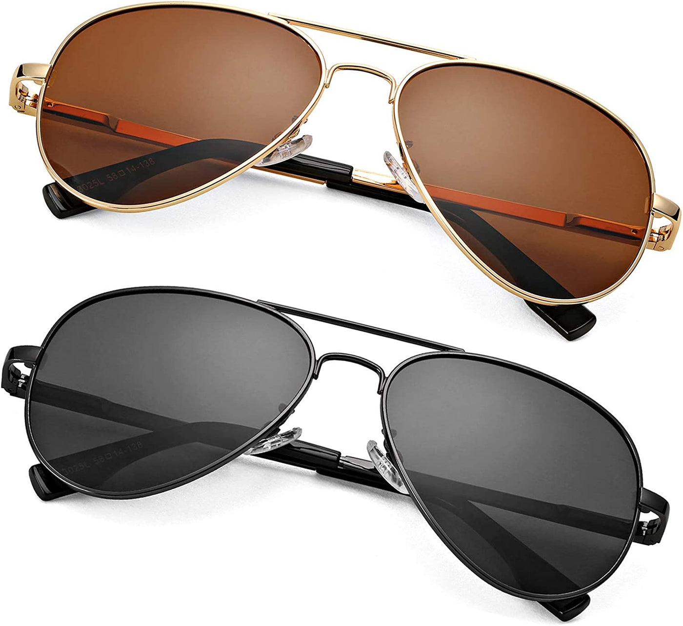  Polarized Aviator Sunglasses for Men Women