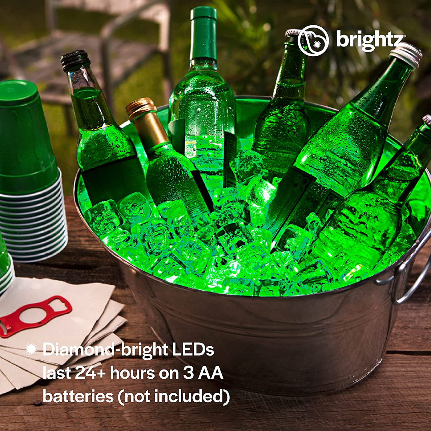 Brightz CoolerBrightz Can Shaped LED Ice Chest Light, Color Morphing - Waterproof Color Changing LED Light for Inside Coolers - Great for Camping, Tailgating, Backyard BBQ, Parties, and More