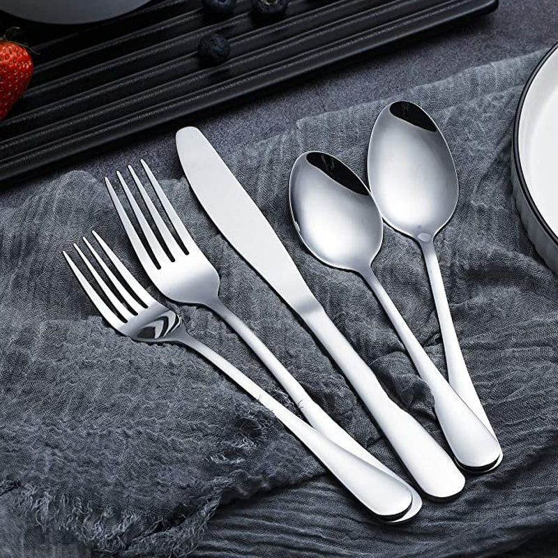 20 Piece Stainless Steel Silverware Set - Service for 4