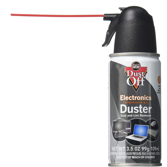 Falcon Dust, Off Compressed Gas (152a) Disposable Cleaning Duster, 1, Count, 3.5 oz Can (DPSJB),Black