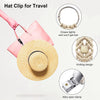 MEIXINZHI 3Pcs Cotton Hat Clip for Travel, Knitting Travel Hat Clip for Bag Backpack Luggage, Travel Hat Clip for Women