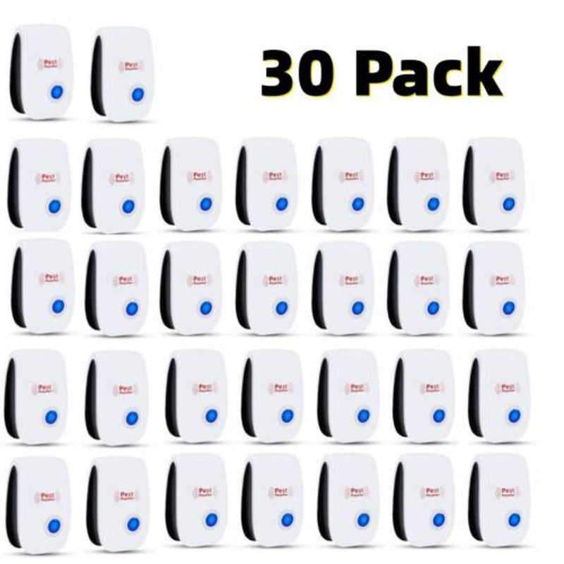  6 Packs Electronic Plug in Indoor Sonic Repellent Pest Control for Bugs Roaches Insects Mice Spiders Mosquitoes