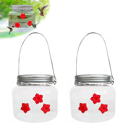 Mason Jar Hummingbird Feeder