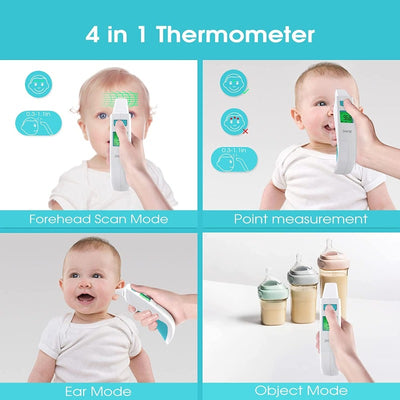 Digital Forehead and Ear Thermometer for Baby, Kids & Adults with Fever Alarm