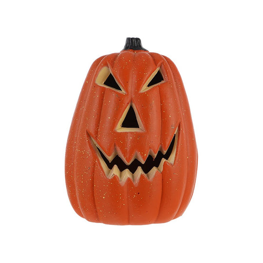 1Pc Halloween LED Pumpkin Skull Head Light Glowing Decorative Lamp (Orange)