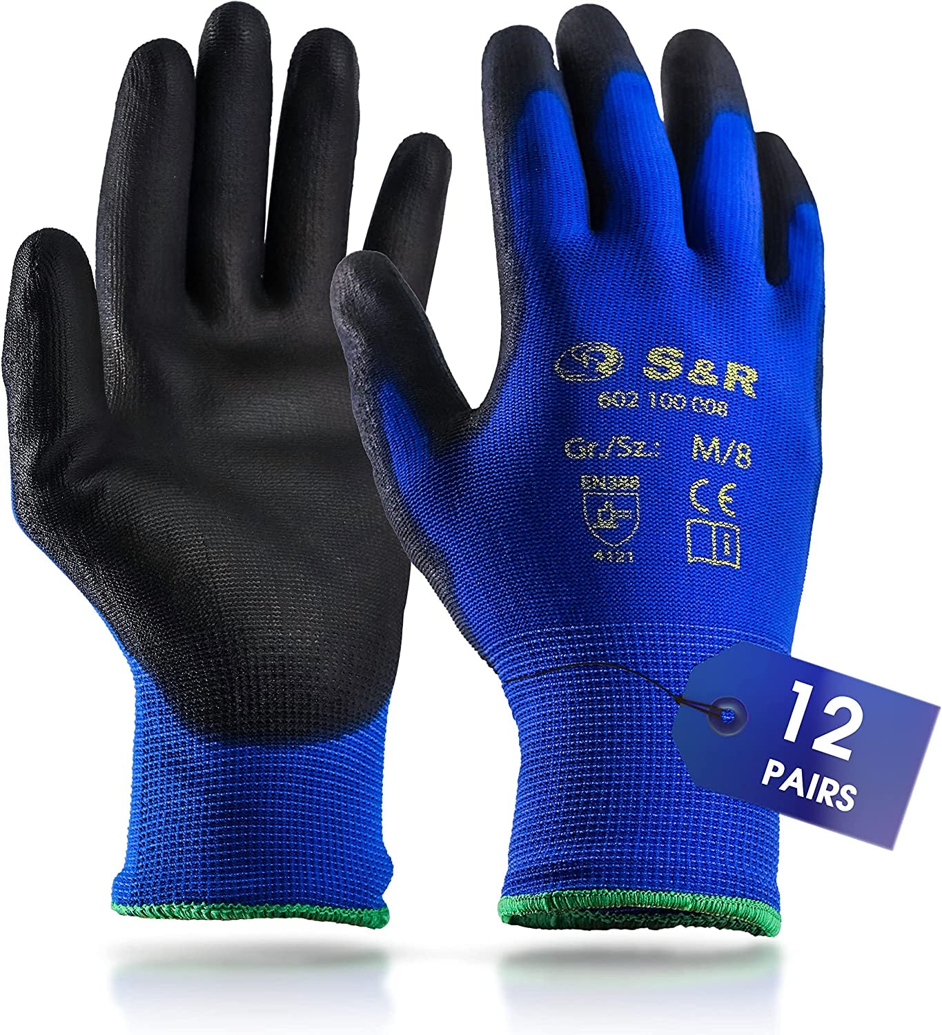  Work Gloves Bulk 12 Pairs 