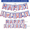 4th of July Banner - Happy Fourth of July Banner, Patriotic Banner for 4th of July Decorations and Party Supplies, American Independence Day Banners for July 4th Indoor Outdoor Home House Decor