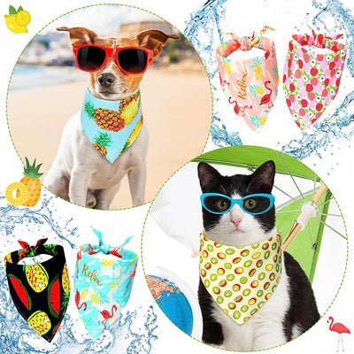 12 Pieces Summer Dog Bandanas 