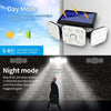 2 Pack Solar Lights for Outdoor, 3 Heads, IP65 Waterproof 3 Modes Outdoor Security Lights 270° Wide Angle