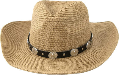 Summer Straw Cowboy Hat for Women