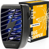 Indoor Bug Zapper Fly Zapper Mosquitos Zapper - Electric Portable Plug in Home Insects Zapper for removes Insects Mosquitos Files Bugs Gnats Moths 1 Pack - Black