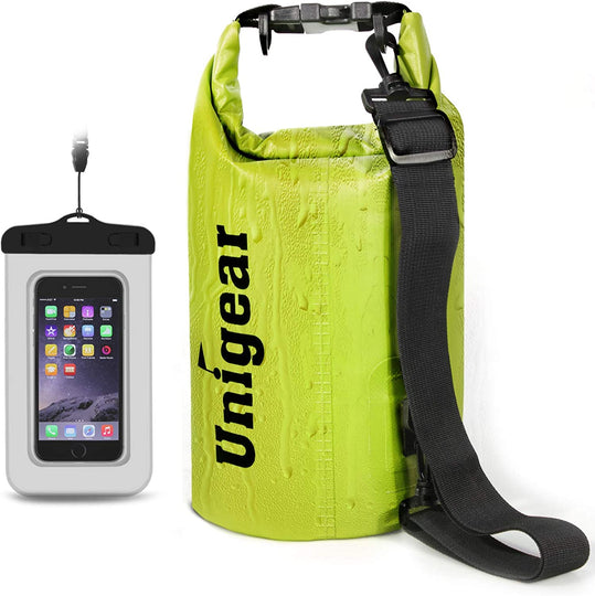 Dry Bag Waterproof, Floating and Lightweight Bags for Kayaking, Boating, Fishing, Swimming and Camping with Waterproof Phone Case