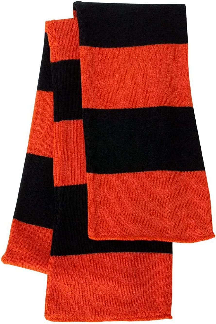 Rugby Striped Knit Scarf