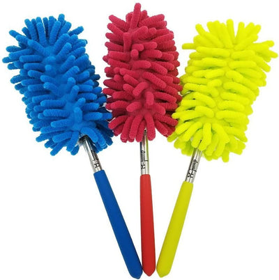 3 Pack Retractable Long-Reach Washable Duster for Cleaning