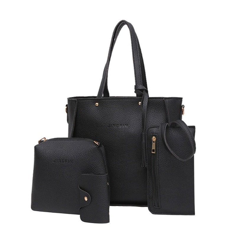 Four Piece Crossbody Bag for Women, Handbag ,Tote Bag, Crossbody,and  Wallet 