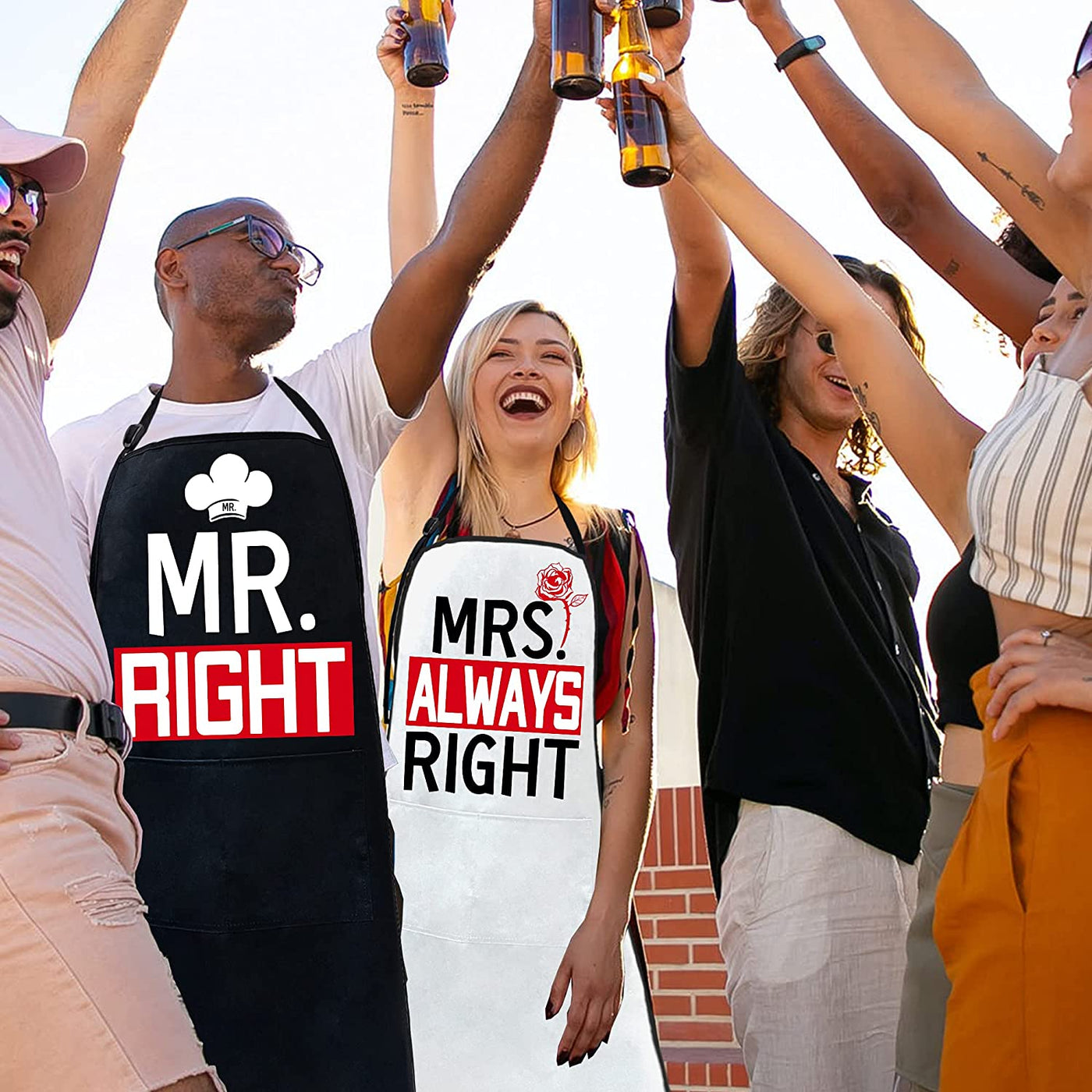 Mr Right Mrs Always Right,Couple Aprons