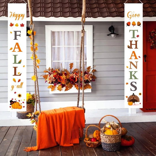 Happy Fall Porch Signs Fall Decorations for Home Outdoor