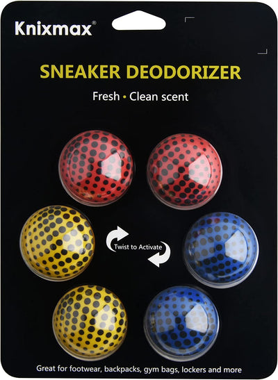 Sneaker Deodorizer Balls,  3 Pairs