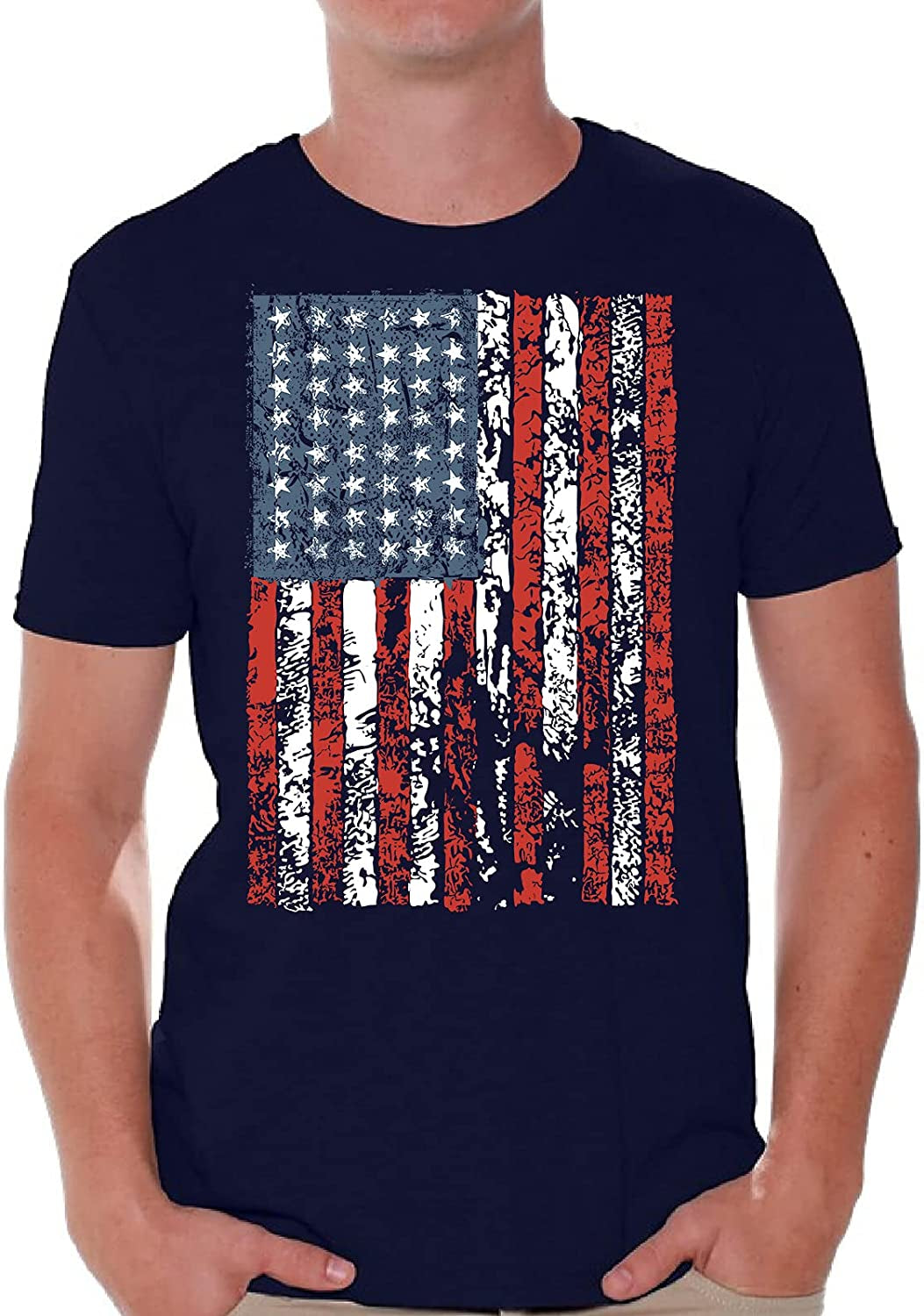  USA Shirts for Men - American Flag Graphic 4th of July Patriotic