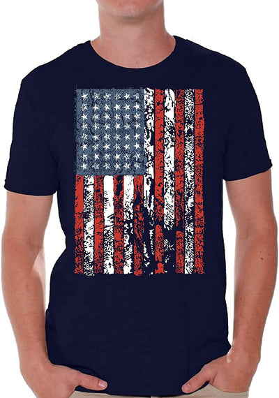  USA Shirts for Men - American Flag Graphic 4th of July Patriotic