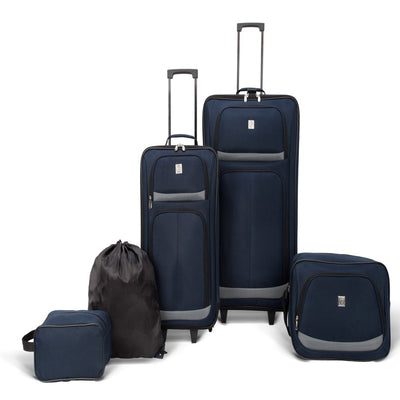  Protege 5 Piece 2-Wheel Luggage Set