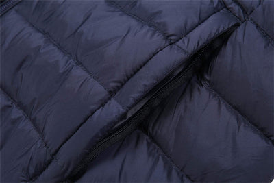  Light Weight Packable Down Coat with Hood and 2 Pockets