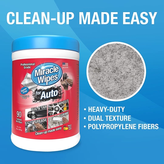 MiracleWipes for Automotive,  90 Count