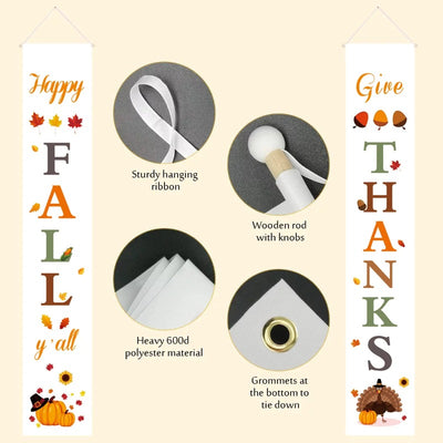Happy Fall Porch Signs Fall Decorations for Home Outdoor