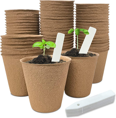 40Pcs 3.15 Inch Peat Pots For Seed Germination