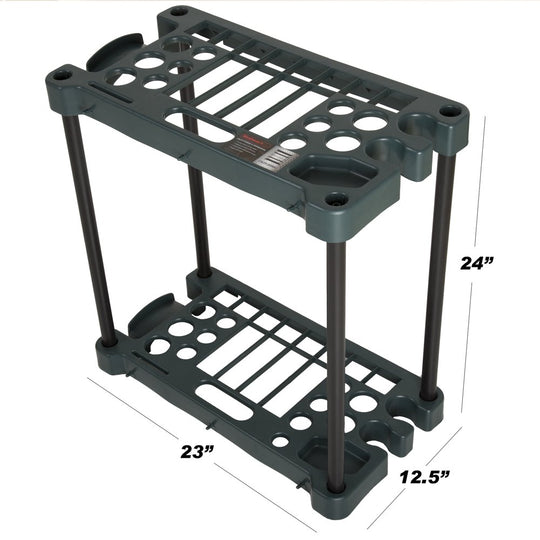 Compact Garden Tool Storage Rack - Fits over 30 Tools