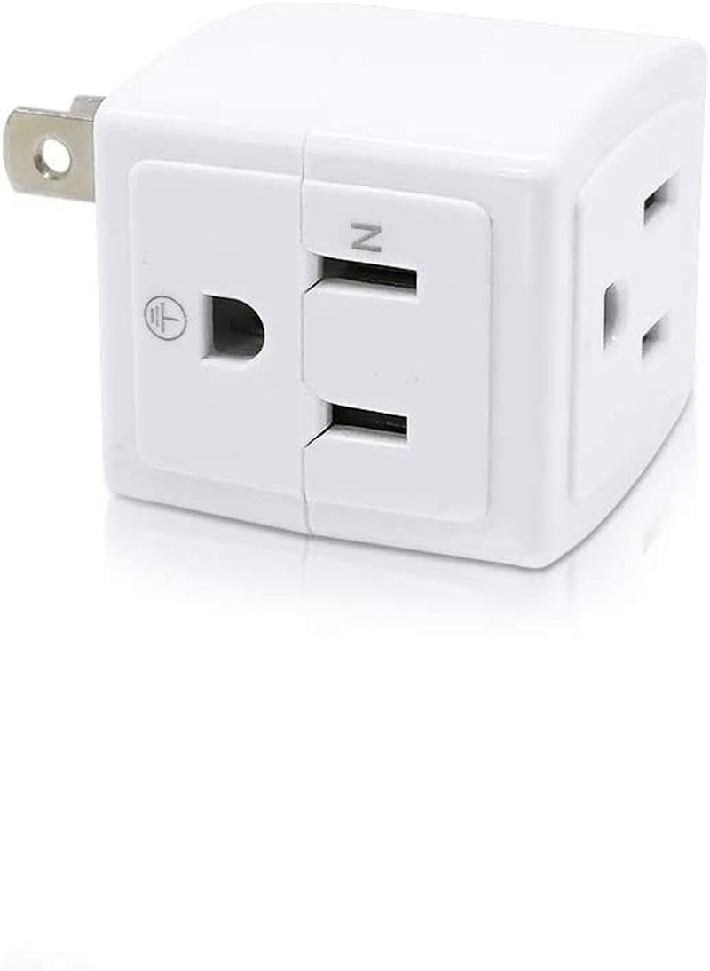  2 Prong Swivel Wall Adapter